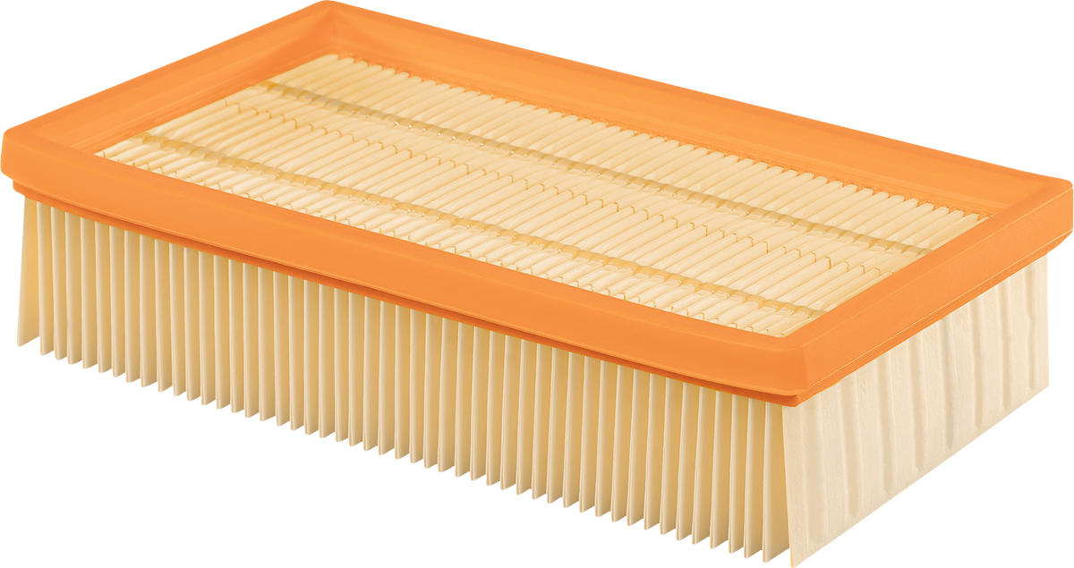 Bosch cellulose flat-pleated filter for dust extraction.