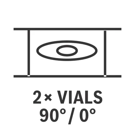 Spirit level vials.