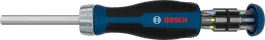 Bosch bit ratchet screwdriver with 12-piece bit magazine.