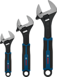 Bosch adjustable wrench set 150, 200, 250 mm.