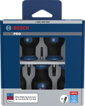 Bosch PRO Stubby Screwdriver PH/SL Set with S2 shafts and +40% torque.