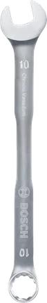 Bosch 10 mm combination wrench, chrome vanadium.