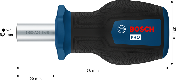 PRO Stubby Bit Screwdriver
