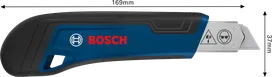Bosch snap-off knife 18 mm with SK5 steel blade.