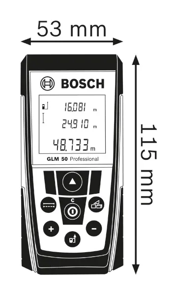 Laser distance measurer diagram.