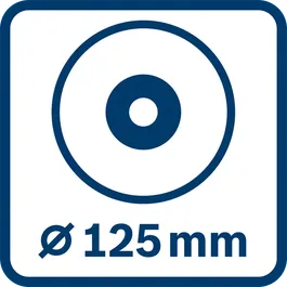 Діаметр диска 125 мм 