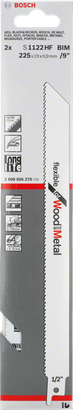 Пильне полотно Bosch S1122HF 9 дюймів для дерева та металу.