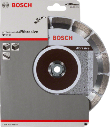 Абразивний алмазний відрізний диск Bosch 180 мм.