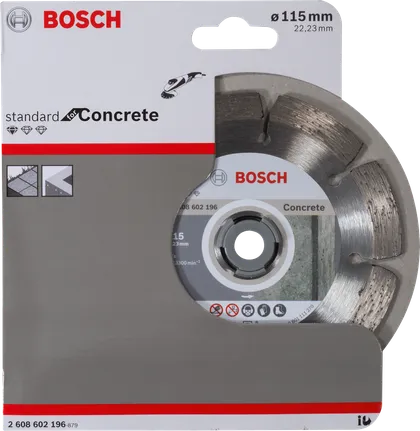 Алмазний відрізний диск для бетону Bosch 115 мм.