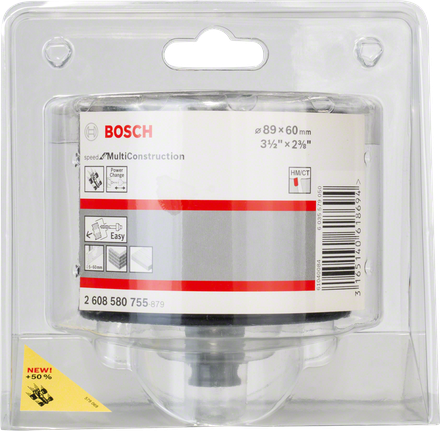 Кільцеріз Bosch MultiConstruction 89 x 60 мм для легкого різання матеріалу.