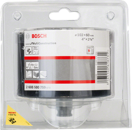 Кільцеподібний пильний верстат Bosch MultiConstruction 102 мм для універсального свердління.