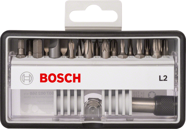 Набір біт Bosch Robust Line, 18+1 предмет.