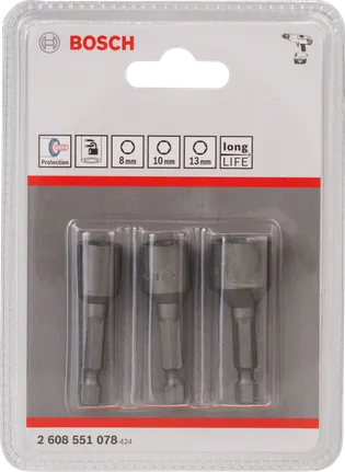 Набір гайкових ключів Bosch з 3 предметів 8/10/13 мм.