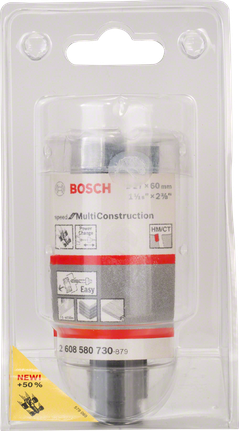 Кільцеріз Bosch MultiConstruction 60 мм для різних матеріалів.