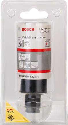 Коронка Bosch MultiConstruction 32x60 мм для легкого свердління.