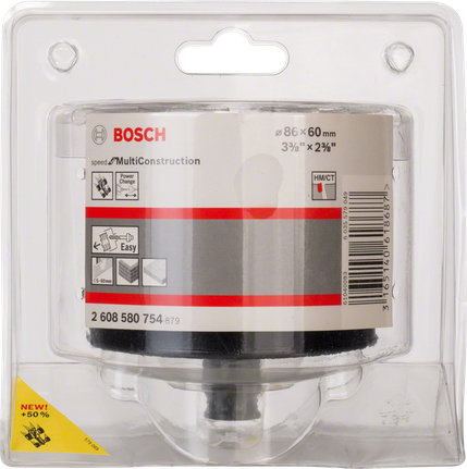 Кільцева пилка Bosch MultiConstruction 86 мм для різних матеріалів.