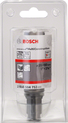 Кільцеподібна пилка Bosch MultiConstruction 25x60 мм для різних матеріалів.