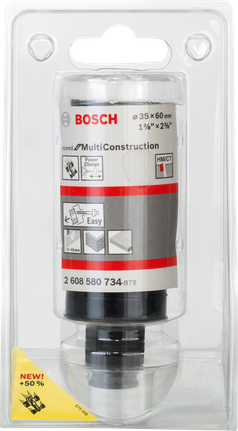 Кільцеріз Bosch MultiConstruction 35x60 мм для легкого різання матеріалу.