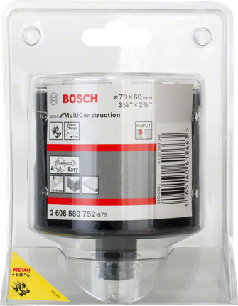 Кільцеріз Bosch MultiConstruction 79 мм для легкого різання матеріалу.