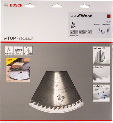 Дисковий пилковий диск Bosch Top Precision Best for Wood.