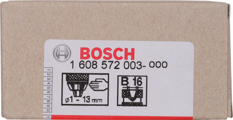 Швидкозатискний патрон Bosch 1–13 мм.