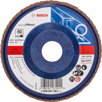 Ламельний круг Bosch X551 Expert для металу, зернистість 40.