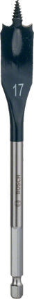 Плоскозубчасте свердло Bosch Self Cut Speed 17 мм, шестигранник 152 мм.