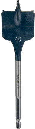 Плоскозубчасте свердло Bosch Self Cut Speed 40 мм, шестигранник.