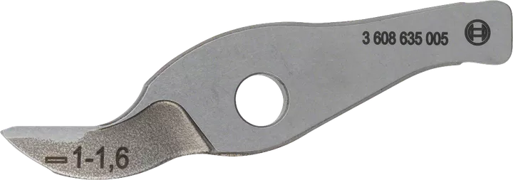 Пряме лезо Bosch для точного різання.