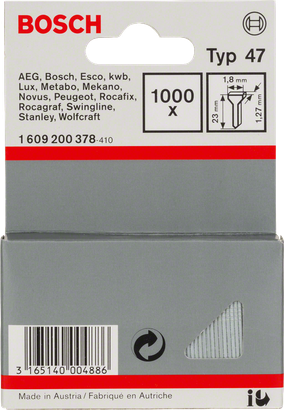 Цвяхи Bosch Typ 47 23 мм.