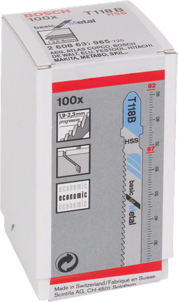 Полотно для лобзика Bosch T118B 100x.