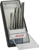 Набір із 6 полотен для лобзика Bosch Robust Line для дерева та металу.