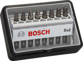 Набір біт для викрутки Bosch Robust Line з 8 предметів, екстра-тверді.