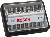 Набір біт для викрутки Bosch Robust Line з 8 предметів, екстра-тверді.