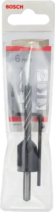 Свердло по дереву Bosch 6 мм із зенковкою.