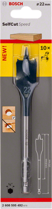 Лопатеве свердло Bosch Self Cut Speed 22 мм.