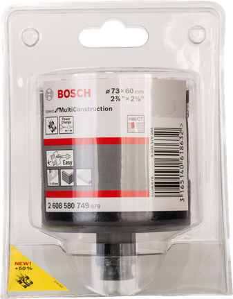 Кільцева пилка Bosch MultiConstruction 73 мм для швидкого свердління.