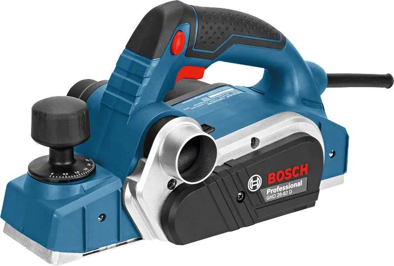 Рубанок Bosch GHO 26-82 D з регульованою глибиною різання.