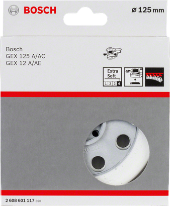 Шліфувальна тарілка Bosch екстра м'яка 125 мм.
