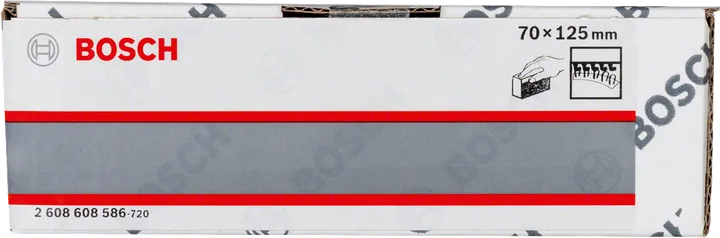 Двосторонній шліфувальний блок Bosch для ручного шліфування 70×125 мм.
