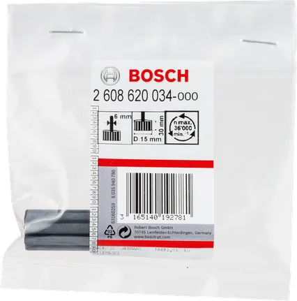 Хвостовик Bosch 6 мм для шліфувальних втулок.
