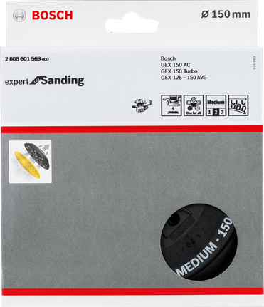 Шліфувальний диск Bosch з кількома отворами 150 мм.