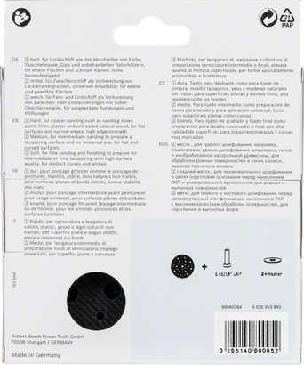 Шліфувальний диск Bosch з кількома отворами 3/8″.