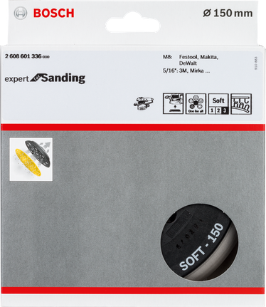 Шліфувальний диск Bosch з кількома отворами 150 мм.