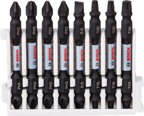 Набір біт для викрутки Bosch Impact Control, 8 предметів.