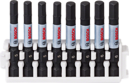 Набір біт Bosch Impact Control Power, 8 предметів, HEX5, HEX6.
