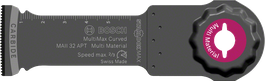 Вигнуте лезо Bosch MultiMax MAII 32 APT для різних матеріалів.