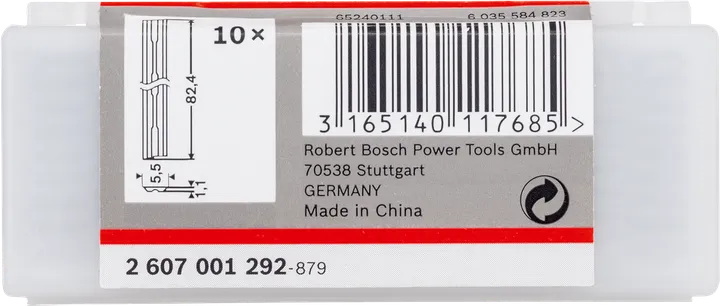 Ніж для рубанка Bosch 82 мм, твердосплавний 40°.