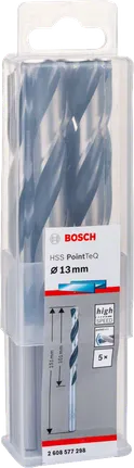 Набір свердел Bosch HSS PointTeQ 13,0 мм.