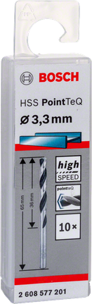Набір свердел Bosch HSS PointTeQ 3,3 мм.